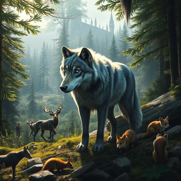 Wolf's Respite - Jabali AI Poster
