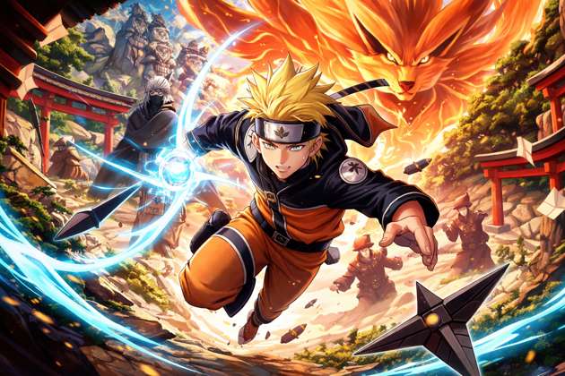 Naruto Mundo Shinobi Supremo - Jabali AI Poster