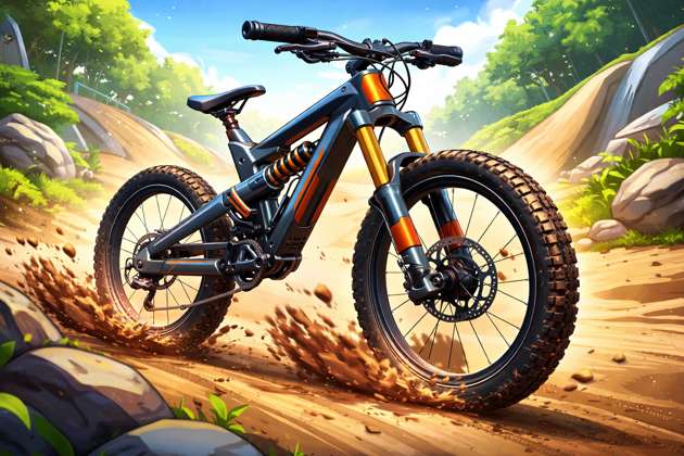 Bici Extrema con Suspensión - Jabali AI Poster