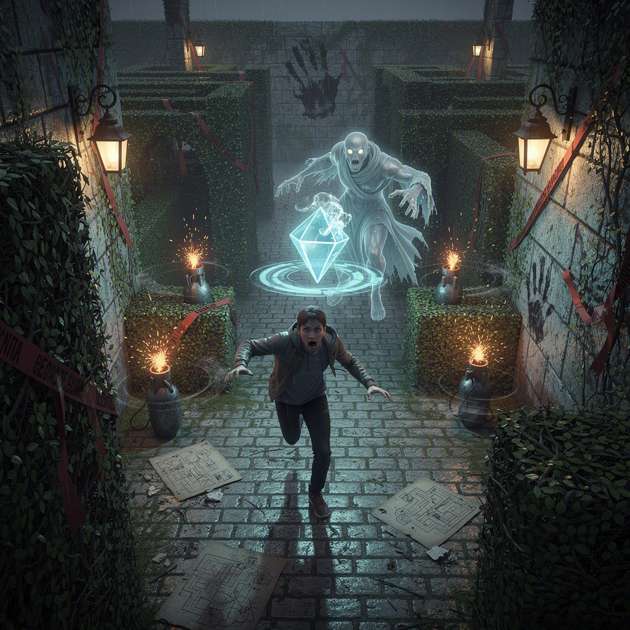 Ghost Maze Hideout - Jabali AI Poster