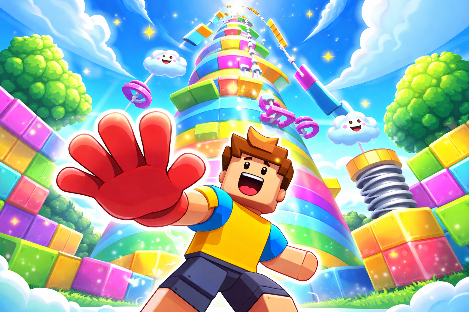 Slappy Rainbow tower! - Instant game by Jabali AI