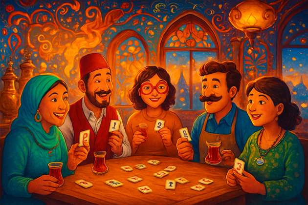 Okey Nights: Istanbul Tiles - Jabali AI Poster