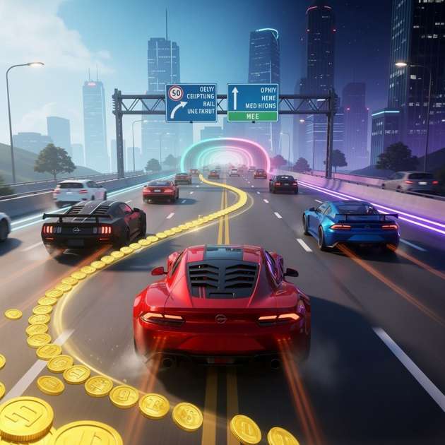 Highway Rush 3D - Jabali AI Poster