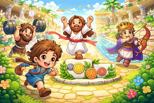 Bible Medal Mania - Jabali AI Poster