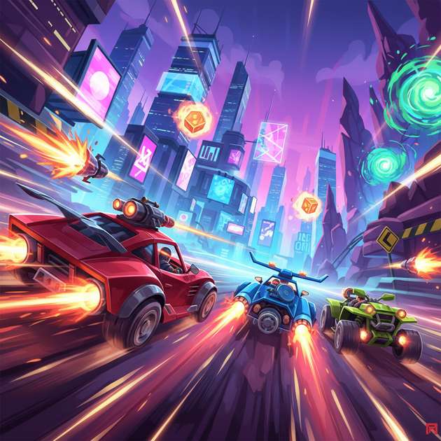 Neon Rivals: Turbo Combat - 3D Racing by Jabali AI
