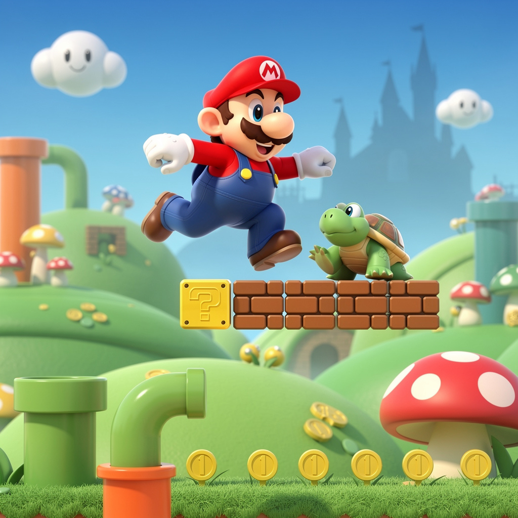Mario Bros Asli Seru - Instant game by Jabali AI