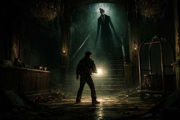 Echoes of the Abandoned Hotel - Jabali AI Poster
