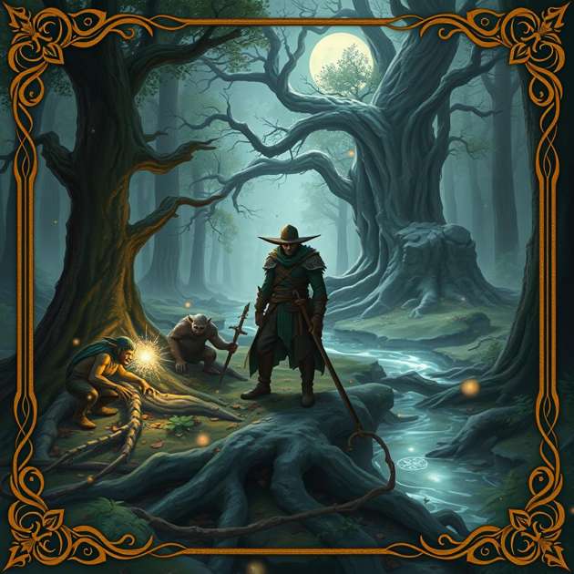 Leaves of Feud and Fellowship - Jabali AI Poster