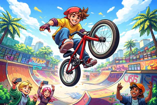 Pedal Rush: Ultimate Bike Adventure - Jabali AI Poster