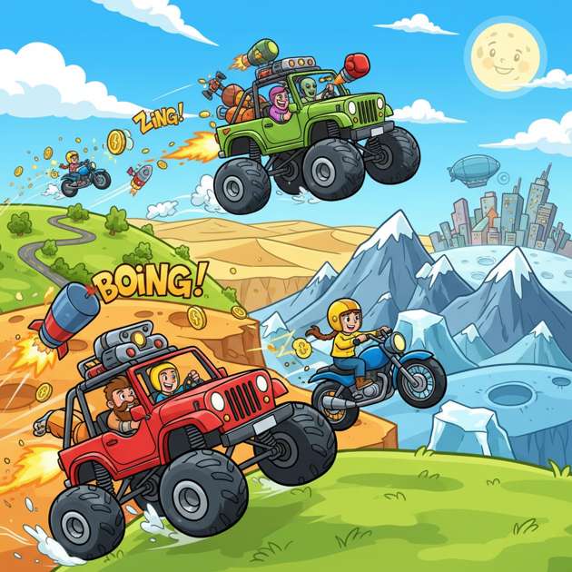 Hill Champions: Turbo Rivals - Jabali AI Poster