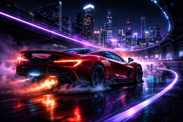 Neon Velocity: Ultimate Traffic Racer - Jabali AI Poster