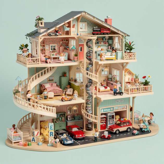 Dream Dollhouse World - Jabali AI Poster