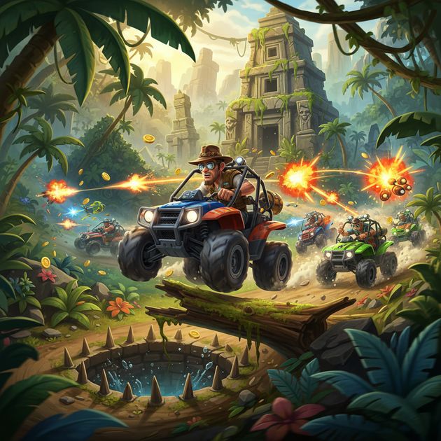 Jungle Ruin Racers - Jabali AI Poster