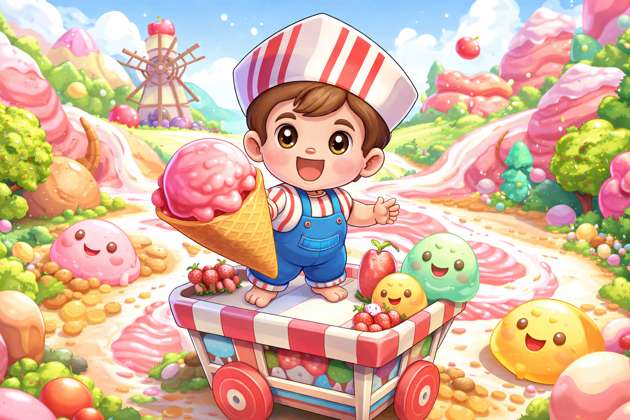 Icecream Vale Ka Chotu Adventure - Jabali AI Poster
