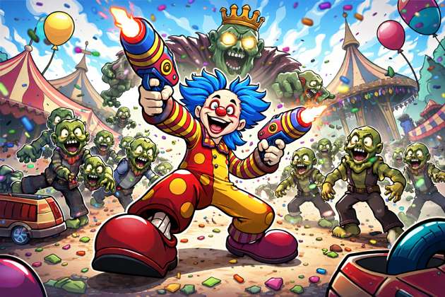 Payaso vs Rey Zombie - Jabali AI Poster