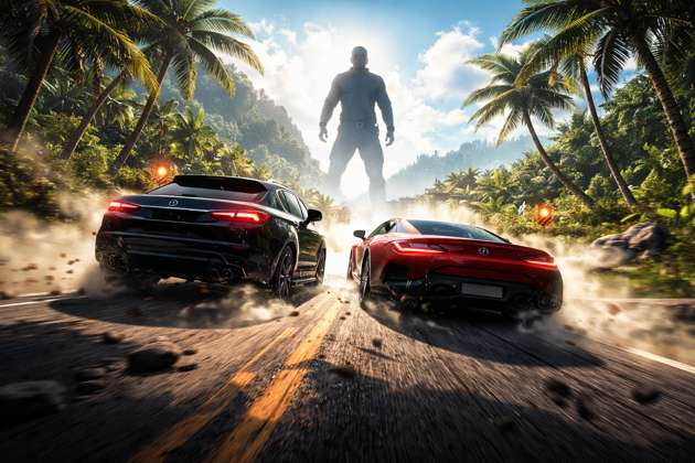 Island SUV Rampage - Jabali AI Poster