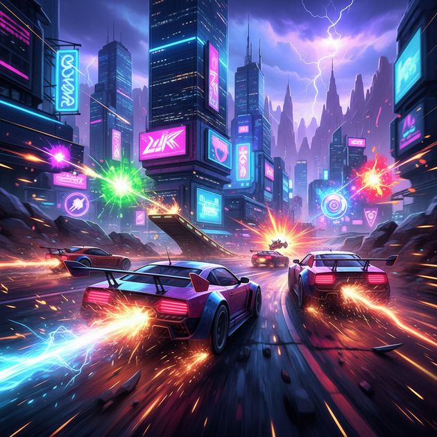 Gearstorm: Neon Rivals - Jabali AI Poster