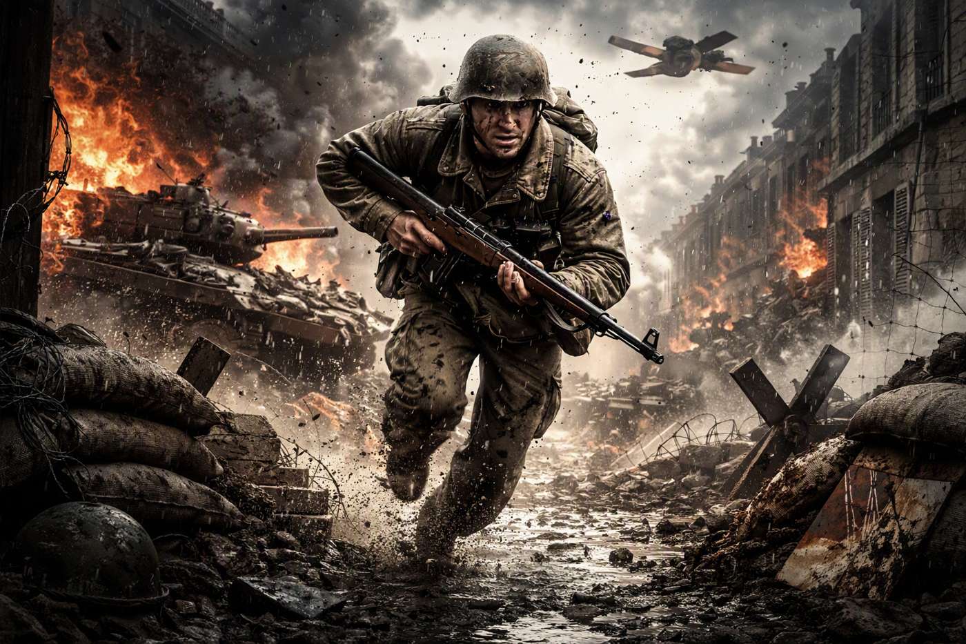 Frontline Fury WWII game artwork