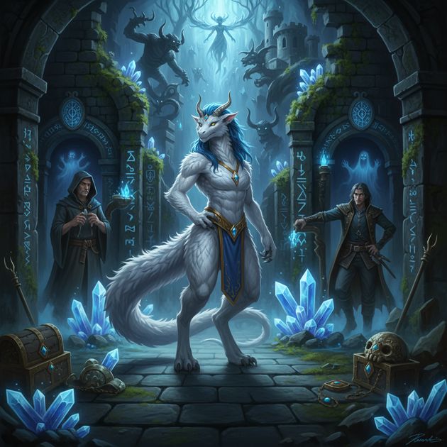 Labyrinth of the Dragoness - Jabali AI Poster