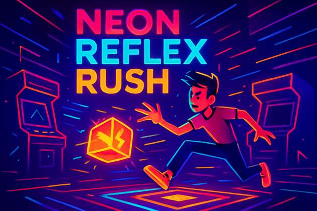 Neon Reflex Rush - Jabali AI Poster