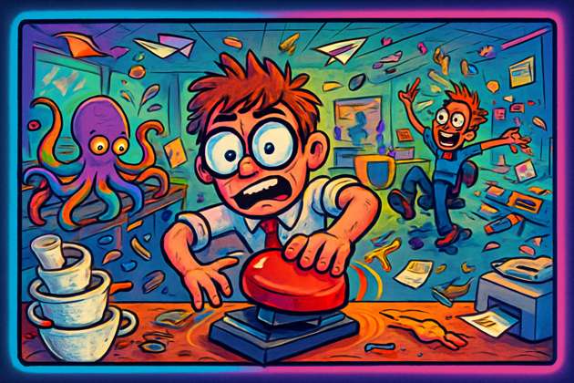 Office Mayhem Clicker - Jabali AI Poster