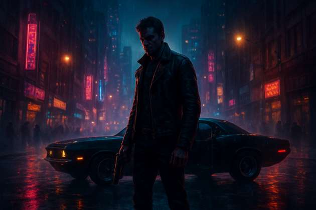 Neon Streets Retribution - Jabali AI Poster