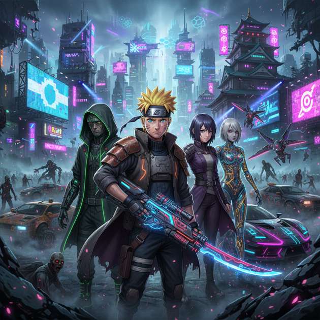 Neon Ninja Survival - Jabali AI Poster
