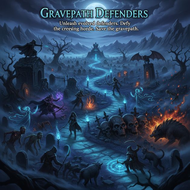 Gravepath Defenders - Jabali AI Poster