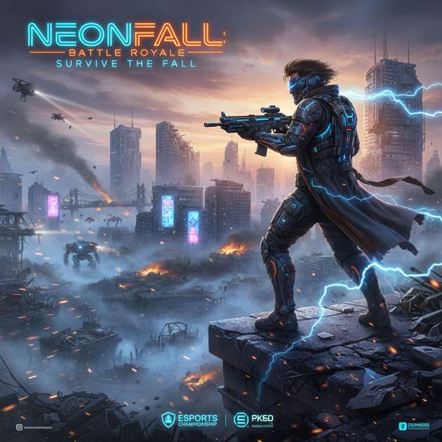 Neon Siege Protocol - Jabali AI Poster