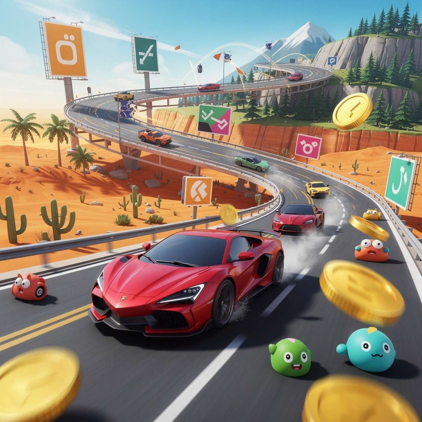 Super Car Racing game artwork