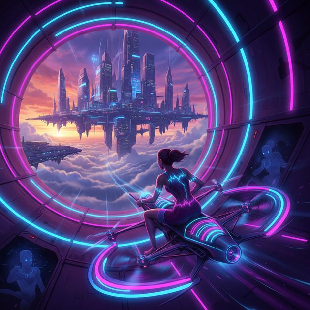 Neon Velocity - Jabali AI Poster