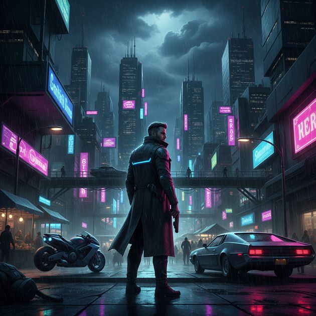 Neon Veins - Jabali AI Poster