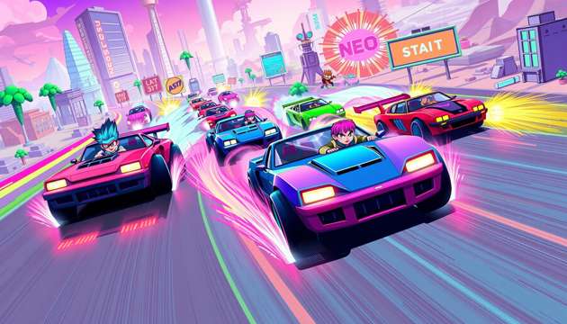 Neon Rivals: Drift Circuit - 3D Racing by Jabali AI