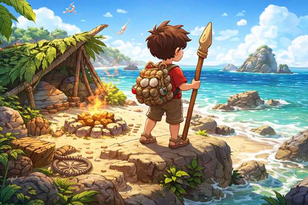 Sea Boy Survival - Jabali AI Poster