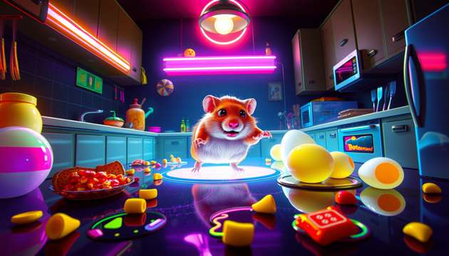 Neon Nibble Rush - Jabali AI Poster