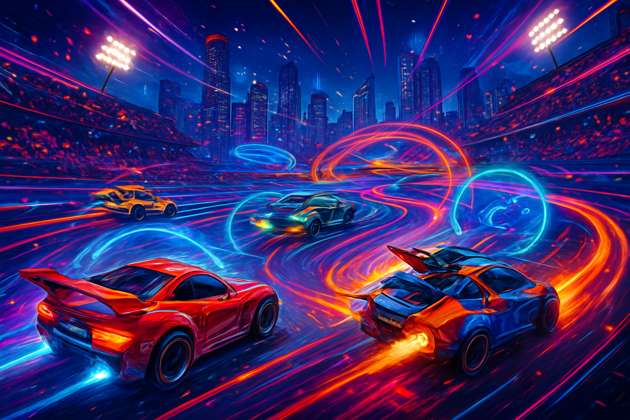 Neon Rivals: Fame Circuit - 3D Racing by Jabali AI