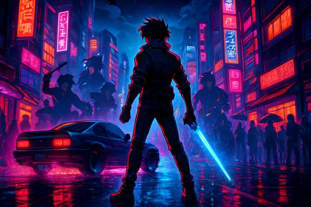 NEON SPEEDER - Jabali AI Poster