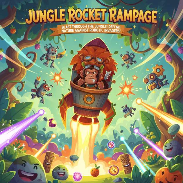 Jungle Rocket Rampage - Fixed Shooter Arcade by Jabali AI
