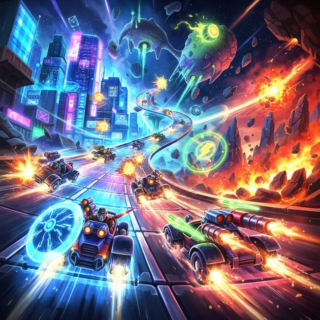 Rogue Velocity: Neon Rivals - Jabali AI Poster