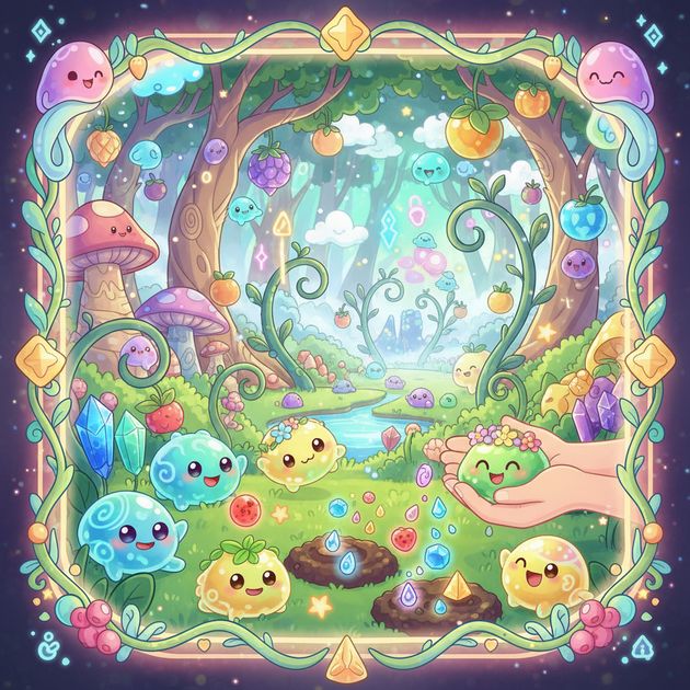 Slime Grove Harvest - Jabali AI Poster