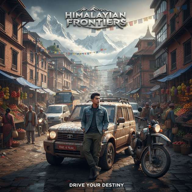 Nepal Streets & Peaks - Jabali AI Poster