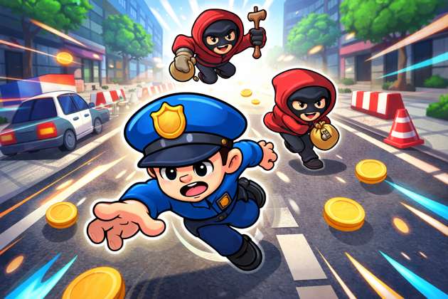 Police Catch Chase Shift - Jabali AI Poster