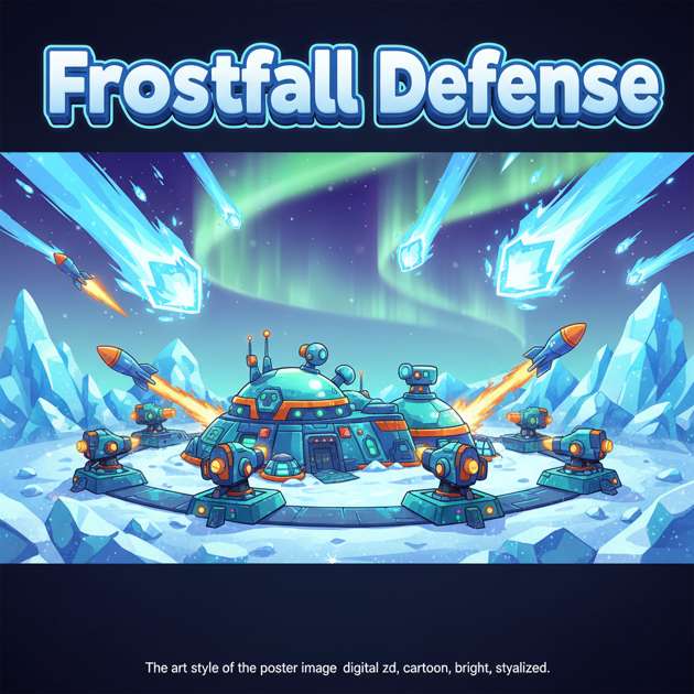 Frostfall Defense - Jabali AI Poster