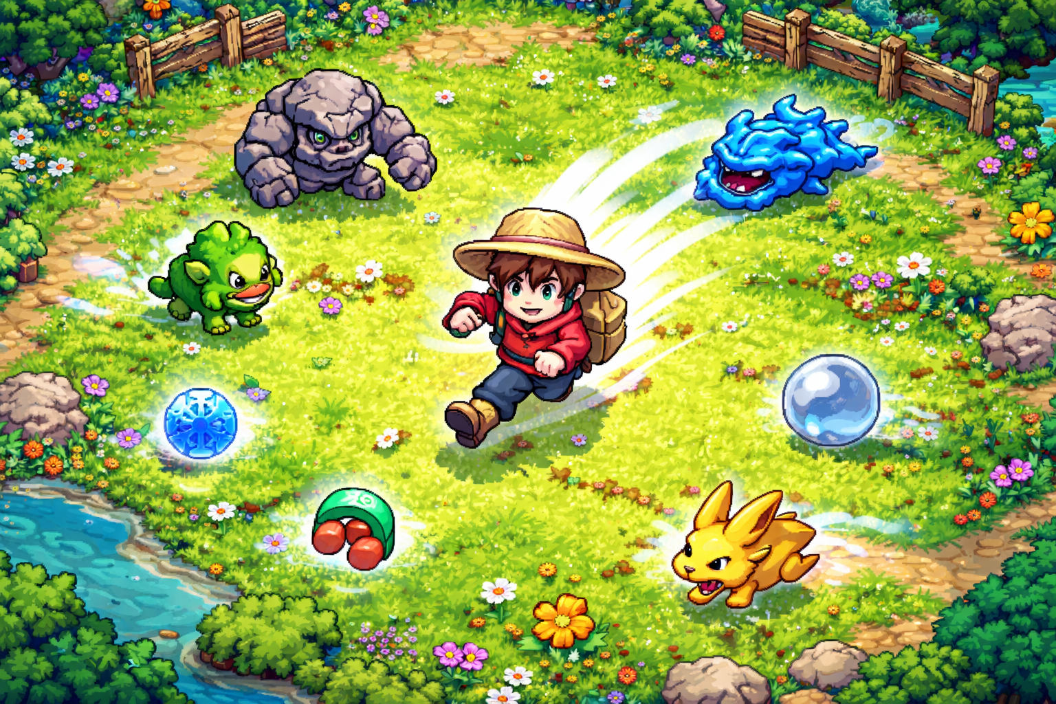 Pixel Panic Plains - Instant game by Jabali AI