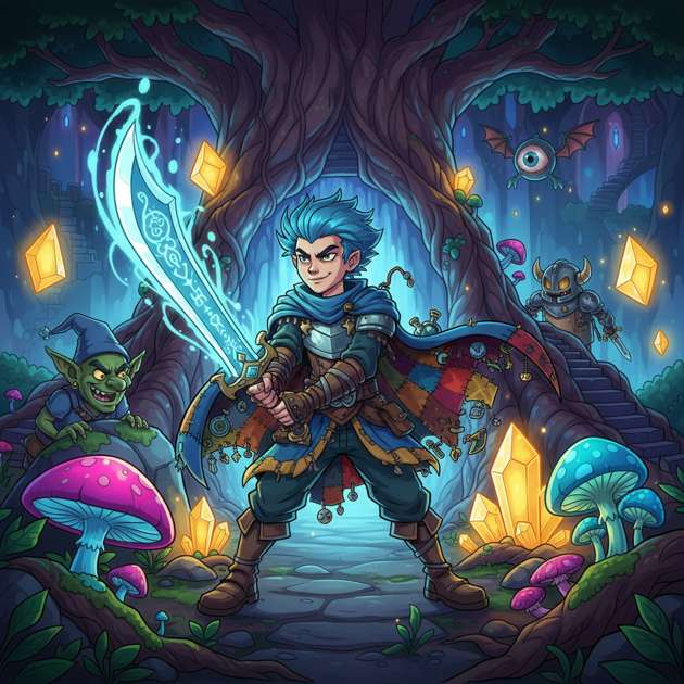 Legends of the Rune Forest - Dungeon Crawler RPG by Jabali AI