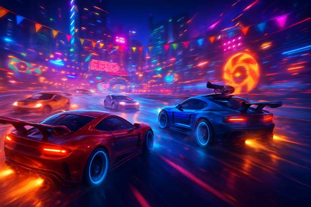 Neon Rivals: Urban Combat - 3D Racing by Jabali AI