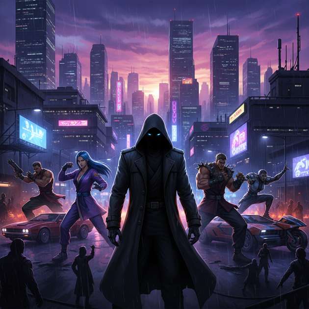 Neon Fist Rivals - 3D Open World by Jabali AI