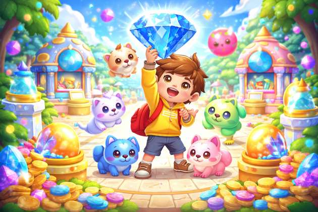 Diamond Pet Simulator - Jabali AI Poster