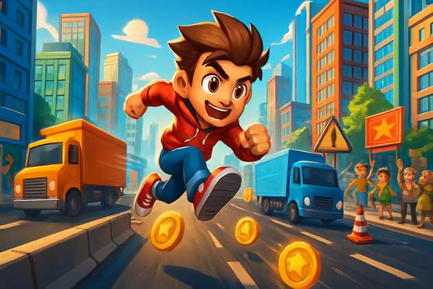 Highway Rush Run - Jabali AI Poster