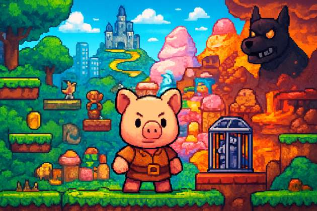 Pig's Rescue Run - Jabali AI Poster